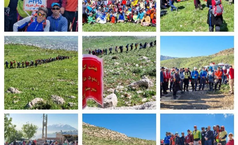  صعود سراسری کوهنوردان استان لرستان به قله باباهور(بوهور) شهرستان دورود برگزار شد.