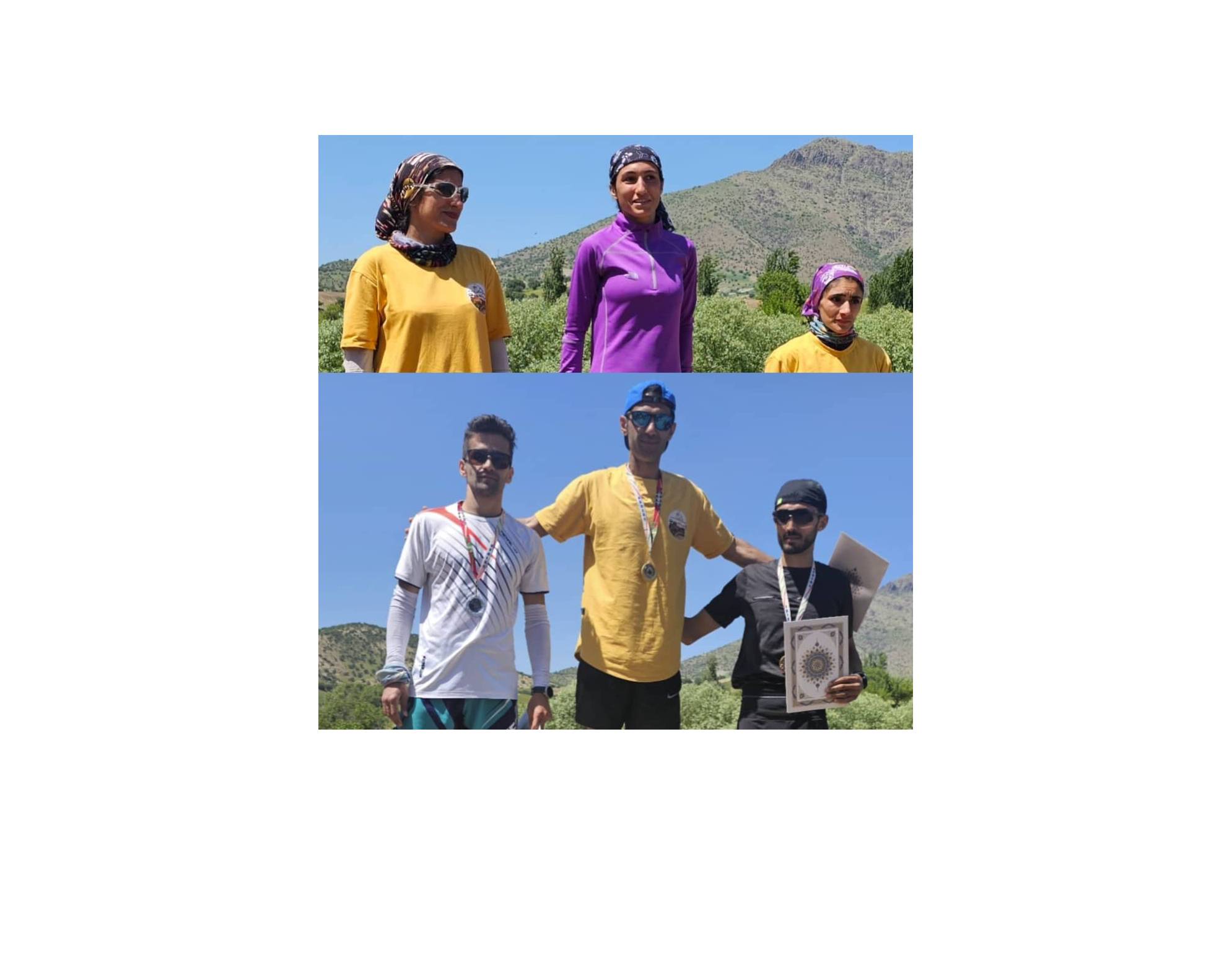  کوهنوردان لرستانی بر فراز سکوهای قهرمانی اسکای رانینگ (دو کوهستان) کشور در کردستان ایستادند