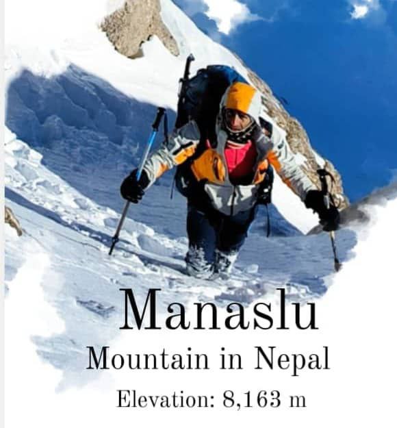  کوه‌نورد استان لرستانی در راه صعود به قله ماناسلو در رشته کوه هیمالیا